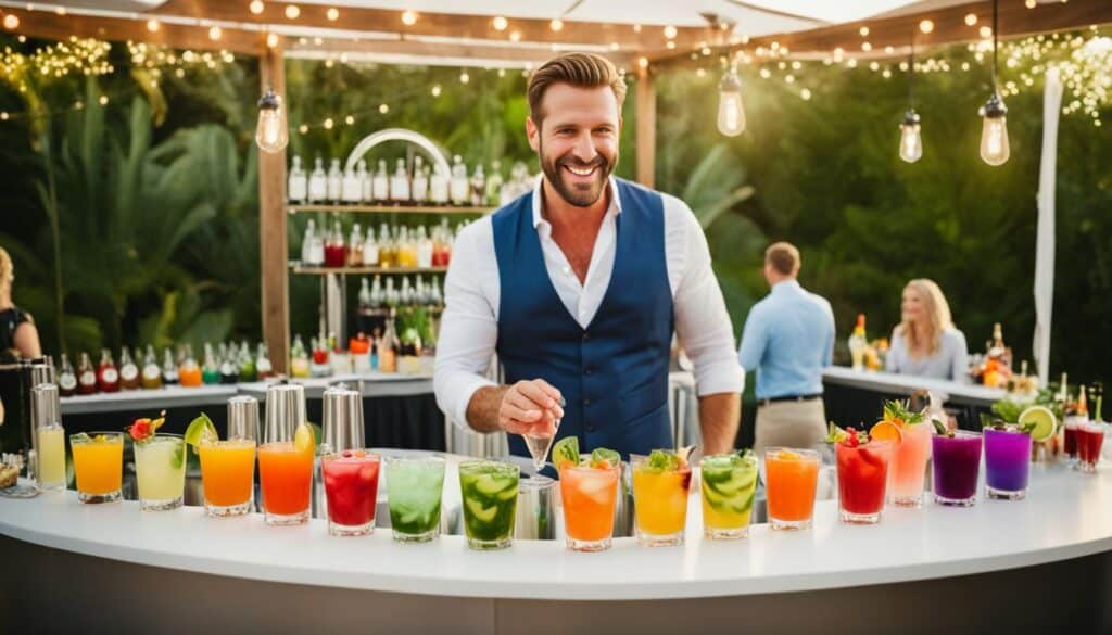 Cocktail- und Getränke-Catering für private Feiern