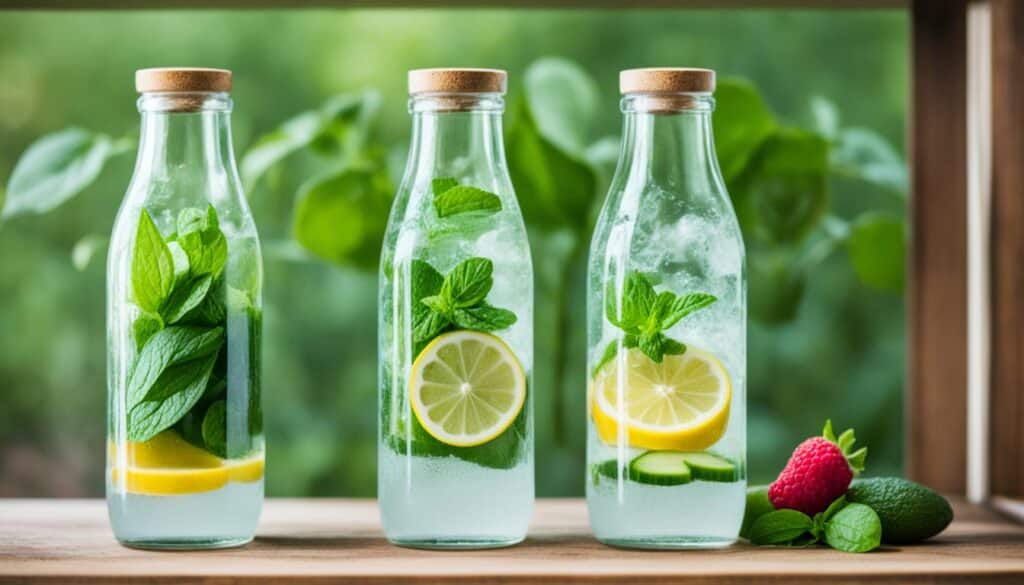 Aufbewahrung von Infused Water