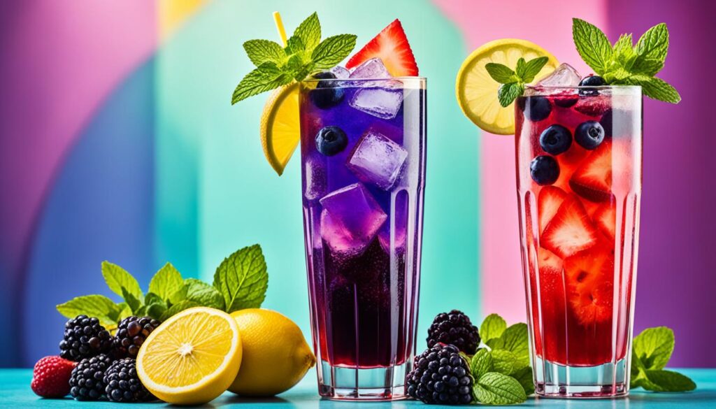 sommerliche Cocktails mit frischen Früchten