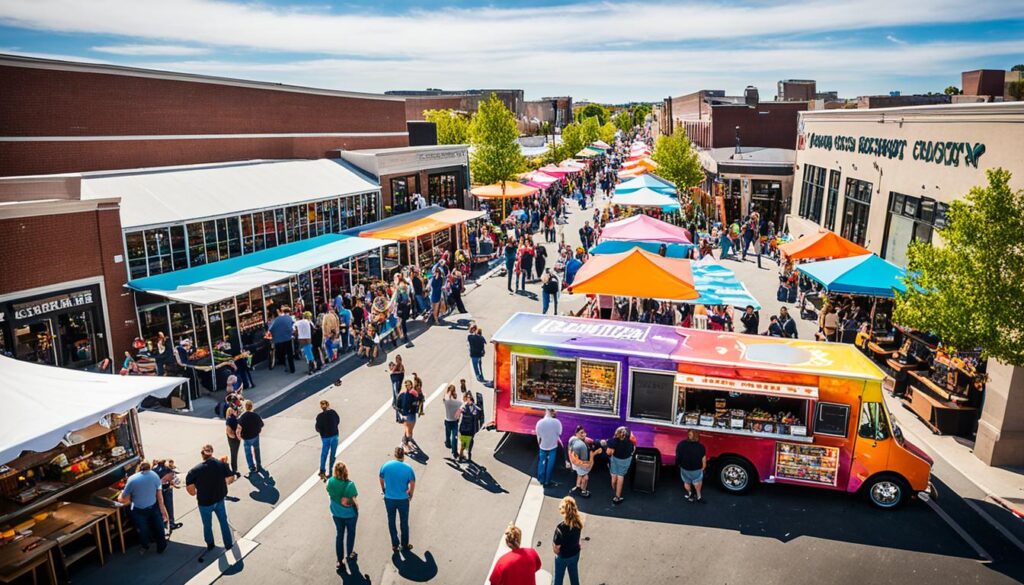 Die einzigartige Präsentation von Gourmet Food Trucks