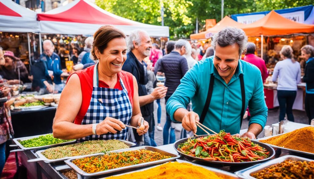 Lokale Street Food Kulturen