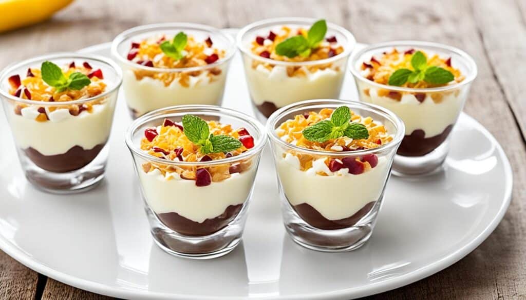 Schlagsahne-Hüttenkäse-Pudding-Cups